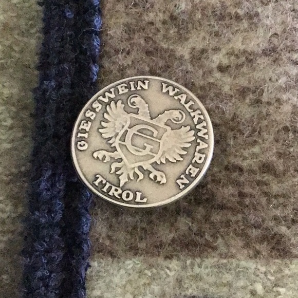 GIESSWEIN blue floral wool cardigan size 14 - Picture 10 of 11